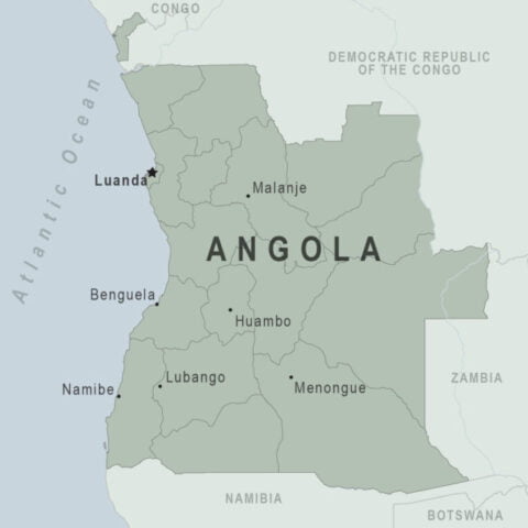 Angola Country Map