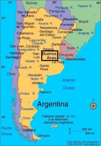 Argentina Country Map