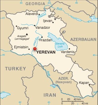 Armenia Country Map