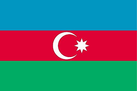 Azerbaijan Country Flag