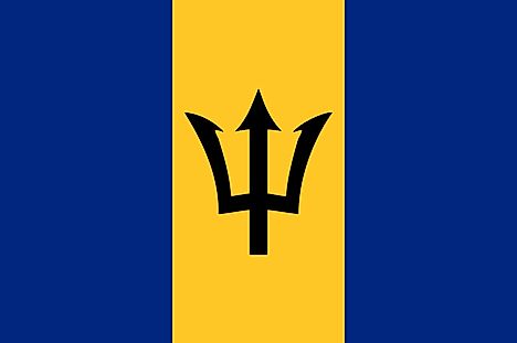 Barbados Country Flag