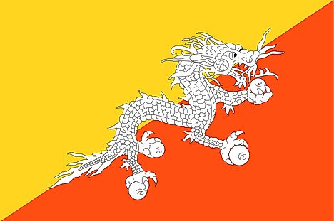 Bhutan Country Flag