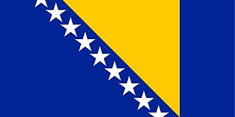 Bosnia and Herzegovina Country Flag