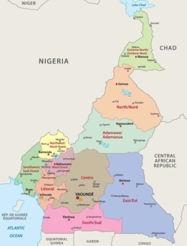 Cameroon Country Map