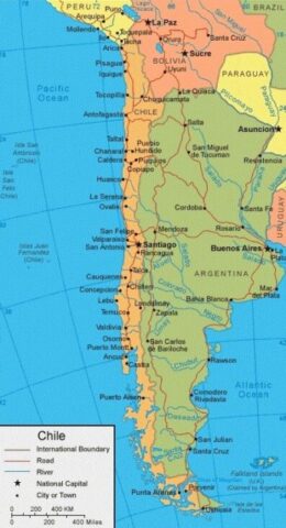 Chile Country Map
