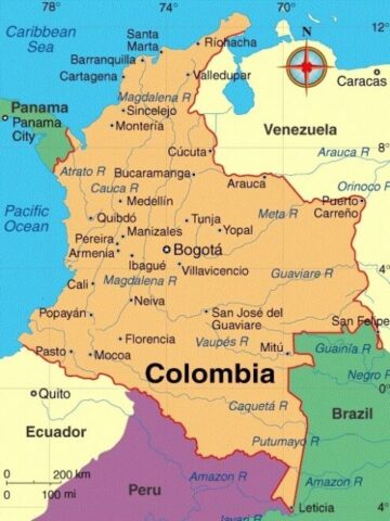 Colombia Country Map