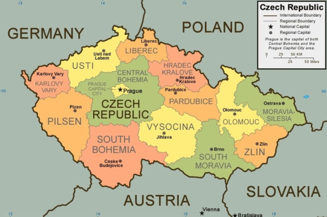Czech Republic Country Map