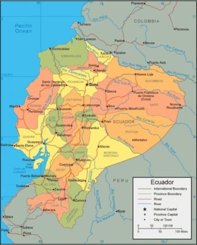 Ecuador Country Map