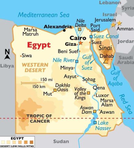 Egypt Country Map