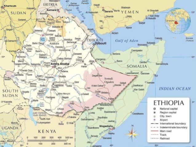 Ethiopia Country Map