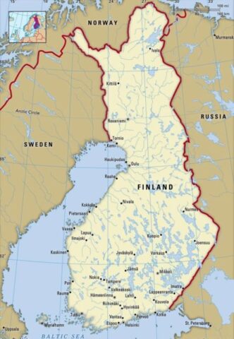 Finland Country Map