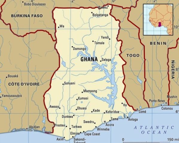 Ghana Country Map