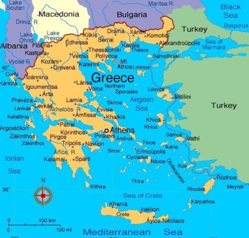 Greece Country Map