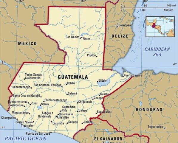 Guatemala Country Map
