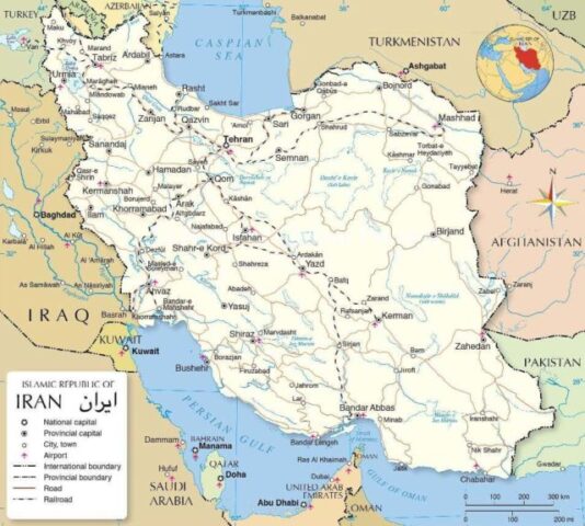 Iran Country Map