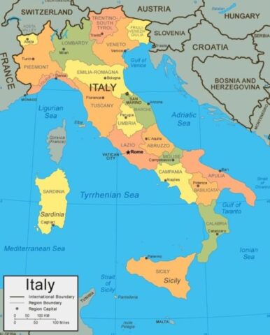 Regions in Italy