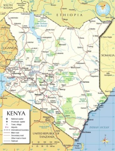 Kenya Country Map