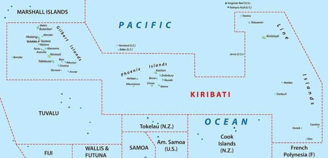 Kiribati Country Map