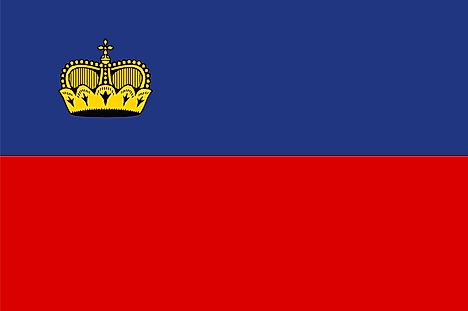 Liechtenstein Country Flag