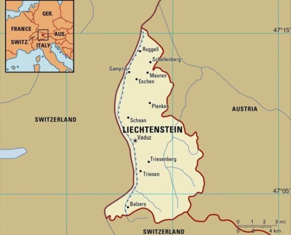 Liechtenstein Country Map