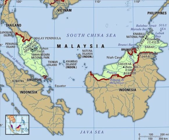 Malaysia Country Map