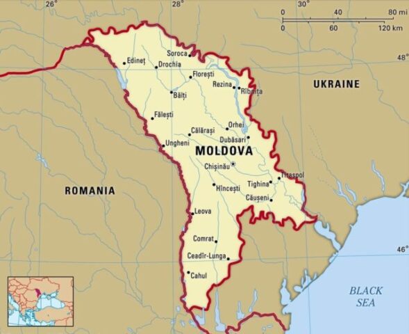 Moldova Country Map
