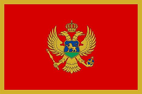 Montenegro Country Flag