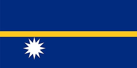 Nauru Country Flag