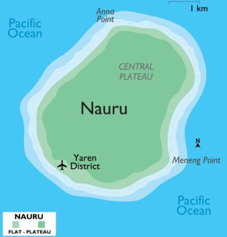 Nauru Country Map