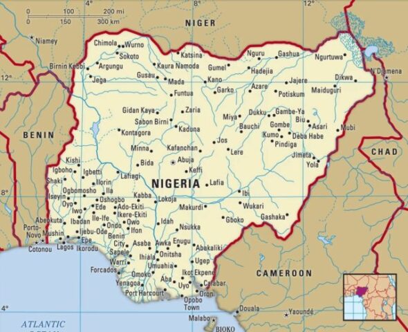 Nigeria Country Map