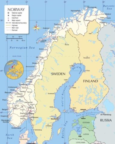 Norway Country Map