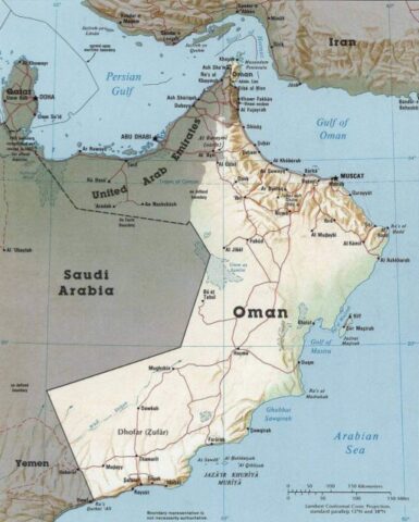 Oman Country Map