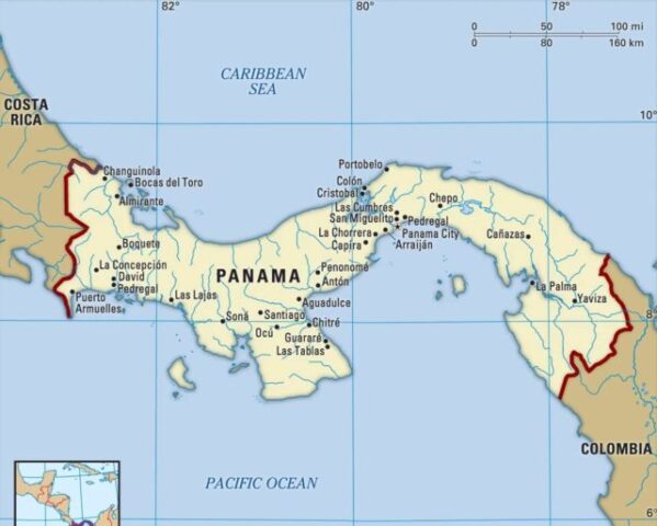 Panama Country Map