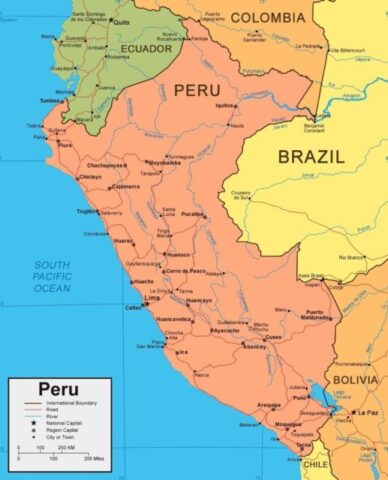 Peru Country Map