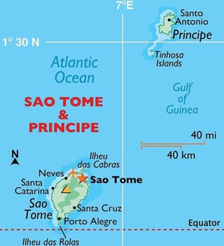 Sao Tome and Principe Country Map