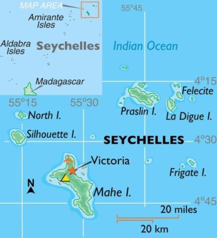 Seychelles Country Map