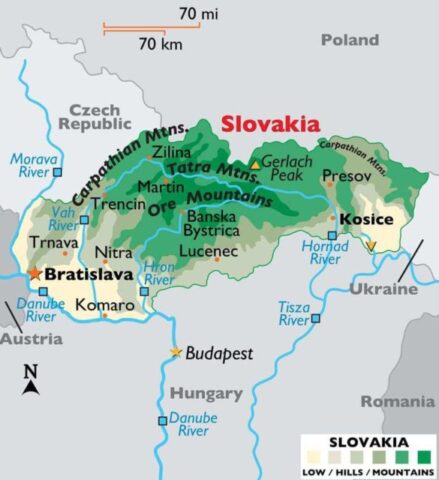 Slovakia Country Map