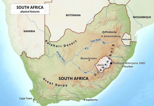 South Africa Country Map