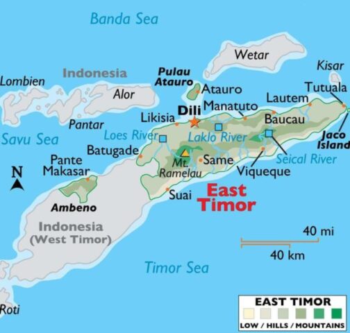 Timor-Leste Country Map