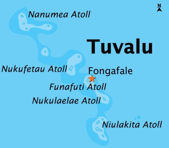 Tuvalu Country Map