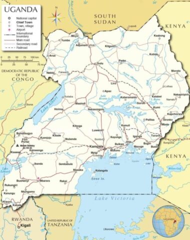 Uganda Country Map