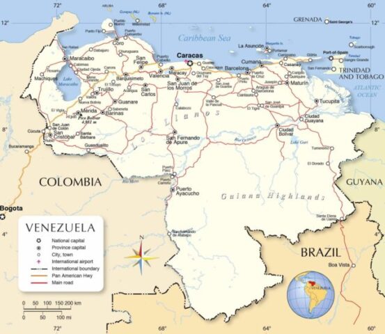 Venezuela Country Map
