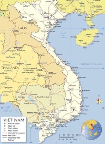 Vietnam Country Map