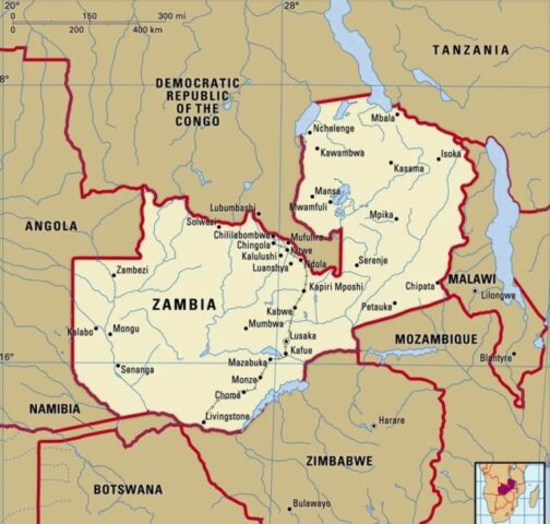 Zambia Country Map