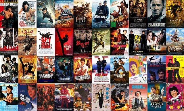 Famous actor Jackie Chan all movies list in all topics